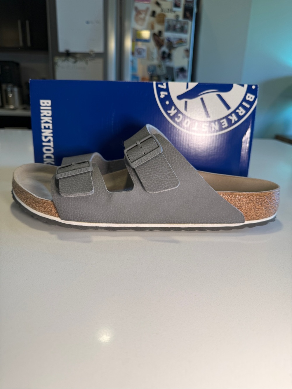 BIRKENSTOCK - Arizona BS Sandal in Desert Soil Grey - Men’s Size 12/45 - Picture 11 of 14